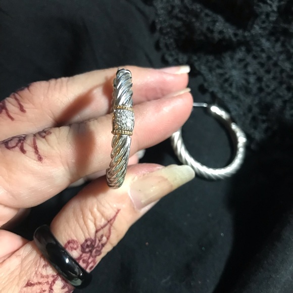 Sterling hoop Earrings - Picture 1 of 4